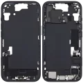 Mid-Frame Housing W/ Charging Port Flex & Small Parts For iPhone 15 (EU / Global Version) (Used OEM Pull: Grade A) (Black)
