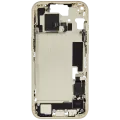 Mid-Frame Housing W/ Charging Port Flex & Small Parts For iPhone 15 (EU / Global Version) (Used OEM Pull: Grade A) (Yellow)