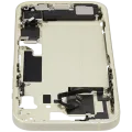 Mid-Frame Housing W/ Charging Port Flex & Small Parts For iPhone 15 (EU / Global Version) (Used OEM Pull: Grade A) (Yellow)