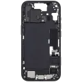 Середня рамка зі шлейфом зарядки й дрібними деталями для iPhone 15 (EU / Global Version) (Used OEM Pull: Grade B) (чорний)