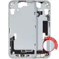 Mid-Frame Housing W/ Charging Port Flex & Small Parts For iPhone 15 (EU / Global Version) (Used OEM Pull: Grade B) (Blue)