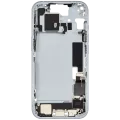Mid-Frame Housing W/ Charging Port Flex & Small Parts For iPhone 15 (EU / Global Version) (Used OEM Pull: Grade B) (Blue)