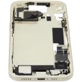 Mid-Frame Housing W/ Charging Port Flex & Small Parts For iPhone 15 (EU / Global Version) (Used OEM Pull: Grade B) (Yellow)
