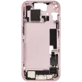 Середня рамка зі шлейфом зарядки й дрібними деталями для iPhone 15 (EU / Global Version) (Used OEM Pull: Grade B) (рожевий)