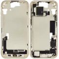 Mid-Frame Housing W/ Charging Port Flex & Small Parts For iPhone 15 (EU / Global Version) (Used OEM Pull: Grade C) (Yellow)