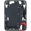 Mid-Frame Housing W/ Charging Port Flex & Small Parts For iPhone 15 (US Version) (Used OEM Pull: Grade B) (Black)