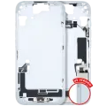 Mid-Frame Housing W/ Charging Port Flex & Small Parts For iPhone 15 (US Version) (Used OEM Pull: Grade B) (Blue)