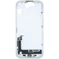 Mid-Frame Housing W/ Charging Port Flex & Small Parts For iPhone 15 (US Version) (Used OEM Pull: Grade B) (Blue)