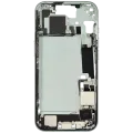 Mid-Frame Housing W/ Charging Port Flex & Small Parts For iPhone 15 (US Version) (Used OEM Pull: Grade B) (Green)