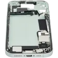 Mid-Frame Housing W/ Charging Port Flex & Small Parts For iPhone 15 (US Version) (Used OEM Pull: Grade B) (Green)