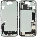 Mid-Frame Housing W/ Charging Port Flex & Small Parts For iPhone 15 (US Version) (Used OEM Pull: Grade C) (Green)