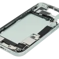 Mid-Frame Housing W/ Charging Port Flex & Small Parts For iPhone 15 (US Version) (Used OEM Pull: Grade C) (Green)