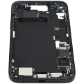 Mid-Frame Housing W/ Charging Port Flex & Small Parts For iPhone 15 Plus (EU / Global Version) (Used OEM Pull: Grade A) (Black)