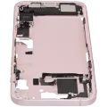 Mid-Frame Housing W/ Charging Port Flex & Small Parts For iPhone 15 Plus (EU / Global Version) (Used OEM Pull: Grade A) (Pink)