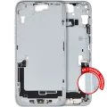 Mid-Frame Housing W/ Charging Port Flex & Small Parts For iPhone 15 Plus (EU / Global Version) (Used OEM Pull: Grade B) (Blue)