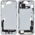 Mid-Frame Housing W/ Charging Port Flex & Small Parts For iPhone 15 Plus (EU / Global Version) (Used OEM Pull: Grade B) (Blue)