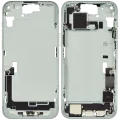 Mid-Frame Housing W/ Charging Port Flex & Small Parts For iPhone 15 Plus (EU / Global Version) (Used OEM Pull: Grade B) (Green)