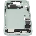 Mid-Frame Housing W/ Charging Port Flex & Small Parts For iPhone 15 Plus (EU / Global Version) (Used OEM Pull: Grade B) (Green)