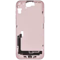 Mid-Frame Housing W/ Charging Port Flex & Small Parts For iPhone 15 Plus (EU / Global Version) (Used OEM Pull: Grade B) (Pink)