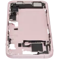 Mid-Frame Housing W/ Charging Port Flex & Small Parts For iPhone 15 Plus (EU / Global Version) (Used OEM Pull: Grade B) (Pink)