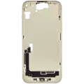 Mid-Frame Housing W/ Charging Port Flex & Small Parts For iPhone 15 Plus (EU / Global Version) (Used OEM Pull: Grade C) (Yellow)