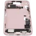 Mid-Frame Housing W/ Charging Port Flex & Small Parts For iPhone 15 Plus (EU / Global Version) (Used OEM Pull: Grade C) (Pink)