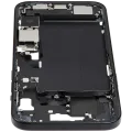 Mid-Frame Housing W/ Charging Port Flex & Small Parts For iPhone 15 Plus (US Version) (Used OEM Pull: Grade A) (Black)
