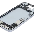 Mid-Frame Housing W/ Charging Port Flex & Small Parts For iPhone 15 Plus (US Version) (Used OEM Pull: Grade A) (Blue)