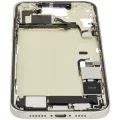 Mid-Frame Housing W/ Charging Port Flex & Small Parts For iPhone 15 Plus (US Version) (Used OEM Pull: Grade A) (Yellow)