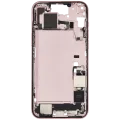 Mid-Frame Housing W/ Charging Port Flex & Small Parts For iPhone 15 Plus (US Version) (Used OEM Pull: Grade A) (Pink)