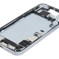 Mid-Frame Housing W/ Charging Port Flex & Small Parts For iPhone 15 Plus (US Version) (Used OEM Pull: Grade B) (Blue)