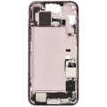 Mid-Frame Housing W/ Charging Port Flex & Small Parts For iPhone 15 Plus (US Version) (Used OEM Pull: Grade B) (Pink)