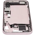 Mid-Frame Housing W/ Charging Port Flex & Small Parts For iPhone 15 Plus (US Version) (Used OEM Pull: Grade B) (Pink)
