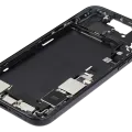 Mid-Frame Housing W/ Charging Port Flex & Small Parts For iPhone 15 Plus (US Version) (Used OEM Pull: Grade C) (Black)
