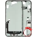 Mid-Frame Housing W/ Charging Port Flex & Small Parts For iPhone 15 Plus (US Version) (Used OEM Pull: Grade C) (Green)