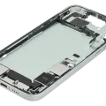 Mid-Frame Housing W/ Charging Port Flex & Small Parts For iPhone 15 Plus (US Version) (Used OEM Pull: Grade C) (Green)
