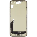 Mid-Frame Housing W/ Charging Port Flex & Small Parts For iPhone 15 Plus (US Version) (Used OEM Pull: Grade C) (Yellow)