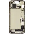 Mid-Frame Housing W/ Charging Port Flex & Small Parts For iPhone 15 Plus (US Version) (Used OEM Pull: Grade C) (Yellow)