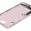 Mid-Frame Housing W/ Charging Port Flex & Small Parts For iPhone 15 Plus (US Version) (Used OEM Pull: Grade C) (Pink)