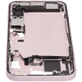 Mid-Frame Housing W/ Charging Port Flex & Small Parts For iPhone 15 Plus (US Version) (Used OEM Pull: Grade C) (Pink)