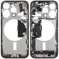 Mid-Frame Housing W/ Charging Port Flex & Small Parts For iPhone 15 Pro (EU / Global Version) (Used OEM Pull: Grade A) (Natural Titanium)