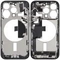 Mid-Frame Housing W/ Charging Port Flex & Small Parts For iPhone 15 Pro (US Version) (Used OEM Pull: Grade B) (Blue Titanium)
