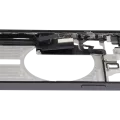 Mid-Frame Housing W/ Charging Port Flex & Small Parts For iPhone 15 Pro Max (EU / Global Version) (Used OEM Pull: Grade A) (Black Titanium)