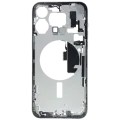 Mid-Frame Housing W/ Charging Port Flex & Small Parts For iPhone 15 Pro Max (EU / Global Version) (Used OEM Pull: Grade C) (White Titanium)