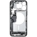 Mid-Frame Housing W/ Charging Port Flex & Small Parts For iPhone 15 Pro Max (US Version) (Used OEM Pull: Grade A) (Blue Titanium)