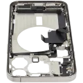Mid-Frame Housing W/ Charging Port Flex & Small Parts For iPhone 15 Pro Max (US Version) (Used OEM Pull: Grade A) (Natural Titanium)