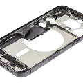 Mid-Frame Housing W/ Charging Port Flex & Small Parts For iPhone 15 Pro Max (US Version) (Used OEM Pull: Grade B) (Black Titanium)