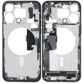 Mid-Frame Housing W/ Charging Port Flex & Small Parts For iPhone 15 Pro Max (US Version) (Used OEM Pull: Grade C) (Blue Titanium)