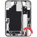 Mid-Frame Housing W/ Charging Port Flex & Small Parts For iPhone 16 (EU / Global Version) (Used OEM Pull: Grade A) (White)