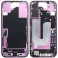Mid-Frame Housing W/ Charging Port Flex & Small Parts For iPhone 16 (EU / Global Version) (Used OEM Pull: Grade A) (Pink)